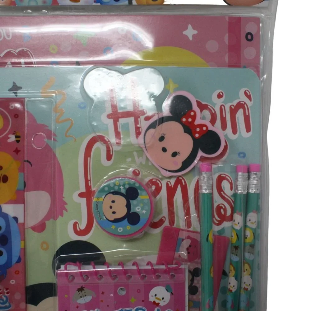 Disney TSUM TSUM 11PC School Supply Activity Stationary Set Multi Characters - Picture 5 of 6